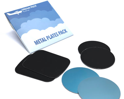 Placas metálicas para rodillera Dream Pilot Magic rodillera piloto magnética, paquete de 6